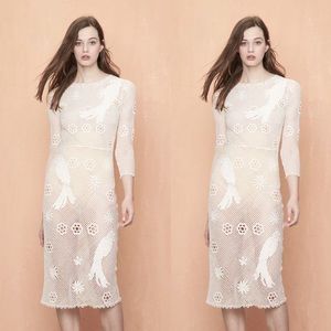 NWT Maje Ivory Floral Midi Dress